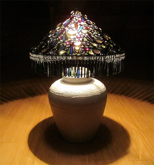 Cone Shade Table Lamp Dark